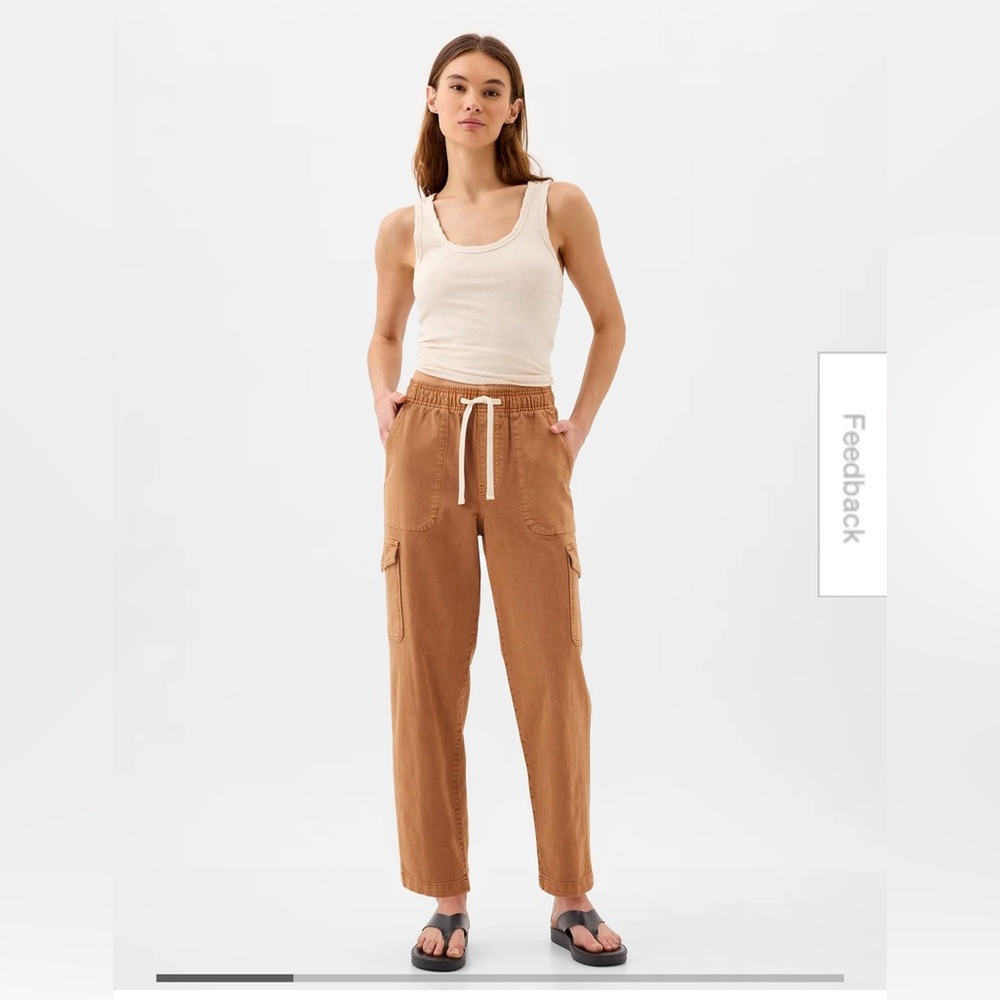 Mid Rise Easy Cargo Pants